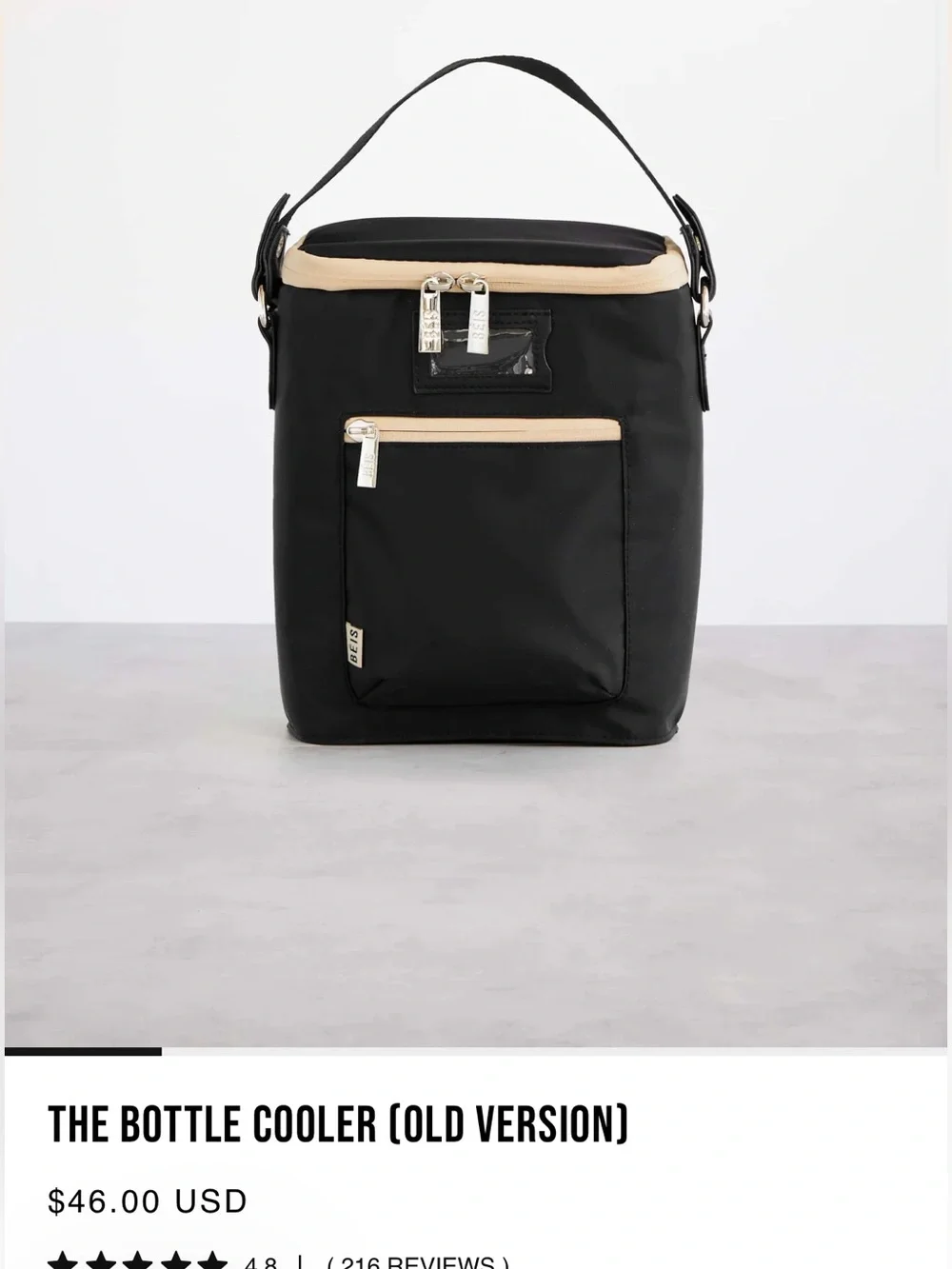 BEIS “the bottle cooler” in black (old style)